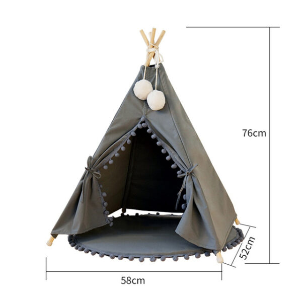 portable removable pet tent with cushion 7