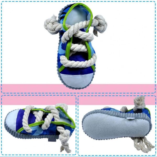 shoe shape chew squeaky dog toy 2
