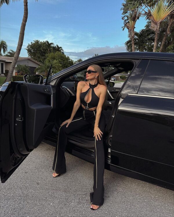shyla black two piece set 602