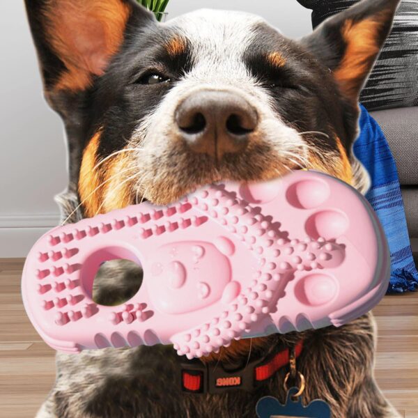 slipper shape dog chew toy 1