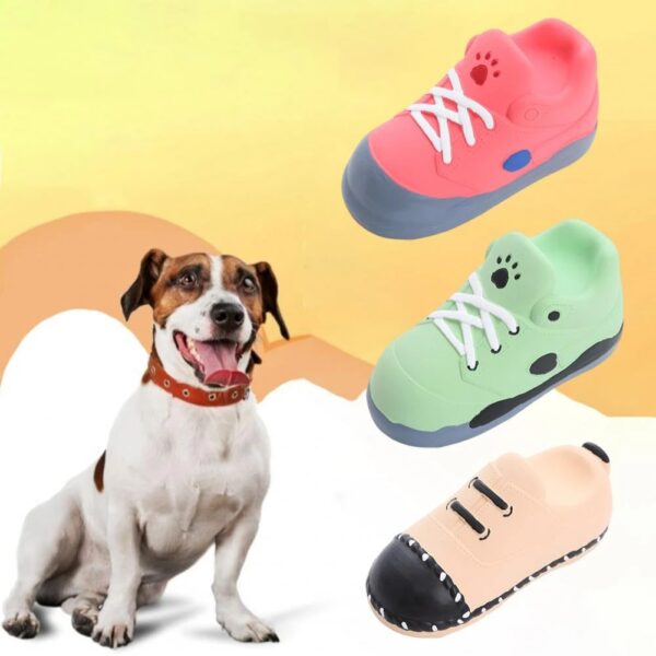 sneaker shape dog chew toy 1