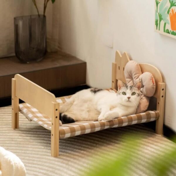 stackable fun wooden cat bed 4