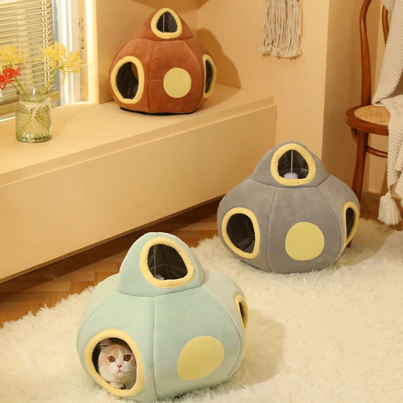 ufo shape funny cat tunnel cat house bed 501