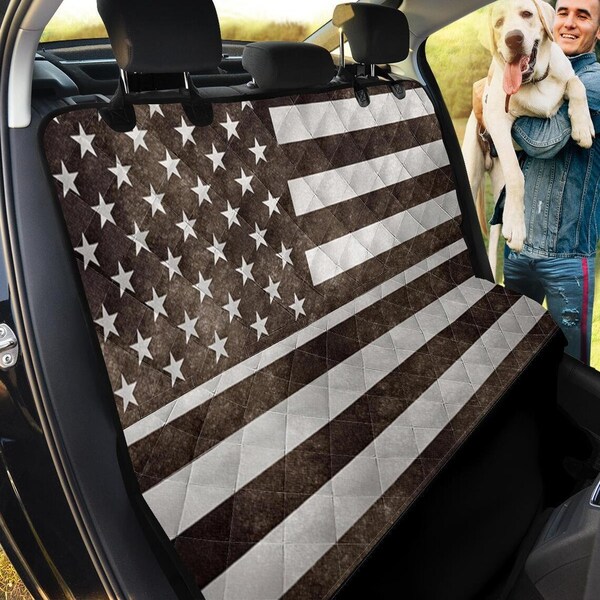 usa flag car pet seat cover 2