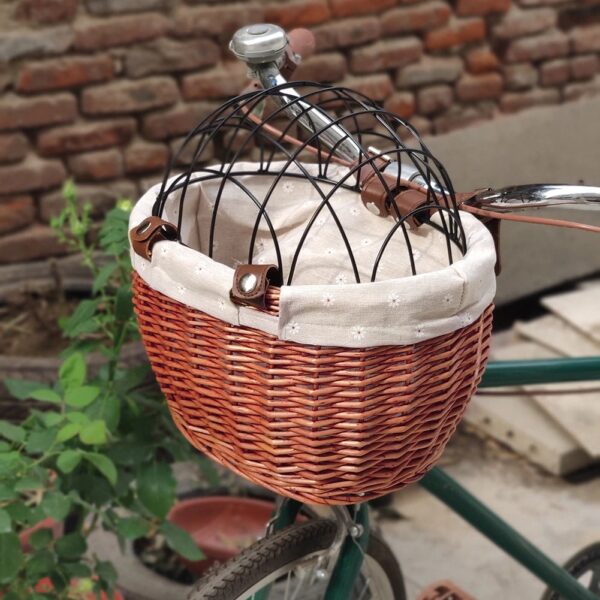 wicker bicycle basket 1