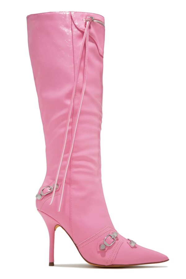 adison knee high boots in pink 3