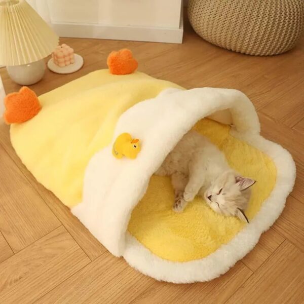 adorable yellow duck sleeping bag pet bed 8