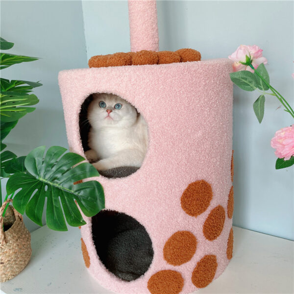 bubble tea cup cat tree & house 8