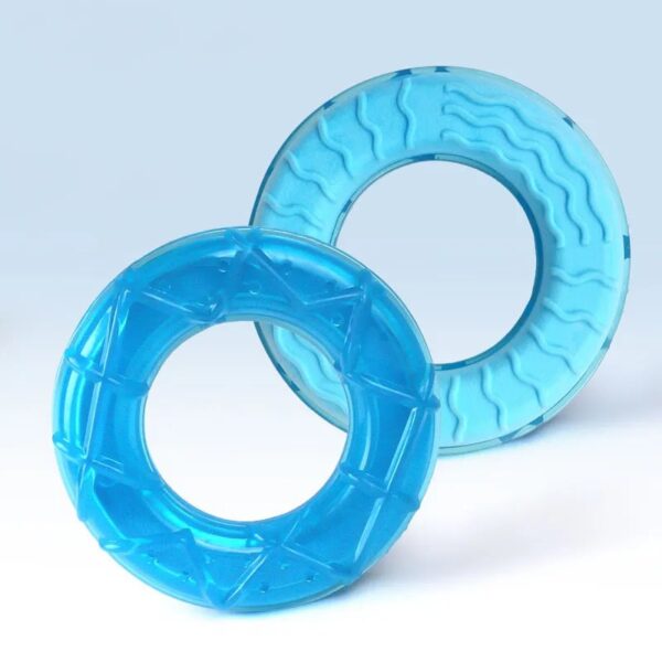 cooling rubber water filled ice lolly dog teething toy 6
