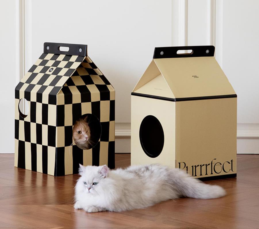 Corrugated Cardboard Cat House Dzordz Shop