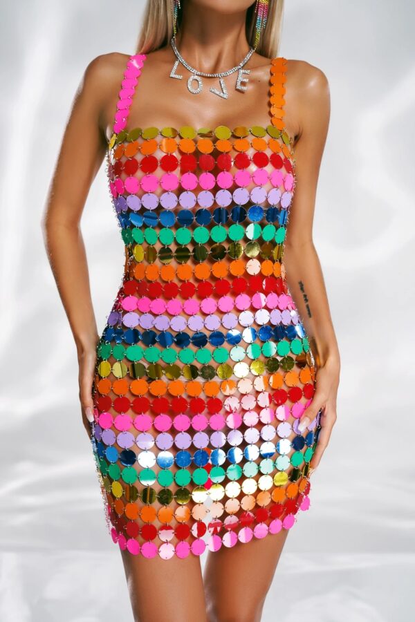 flor rainbow mini dress 5