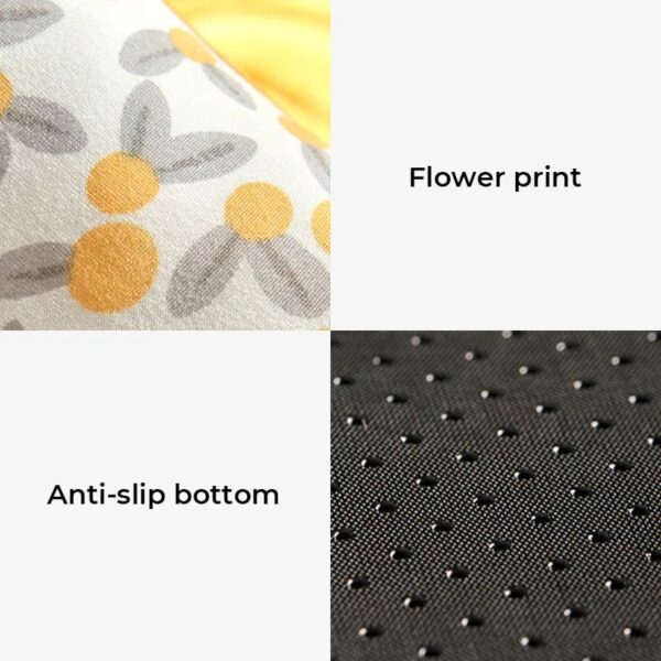 flower print warm plush octagonal cat & dog bed 5