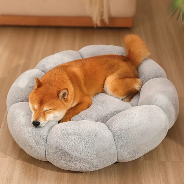 flower shape fluffy warm dog & cat bed 9