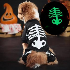 glow in the dark skeleton dog costume 11 glow in the dark skeleton dog costume 11