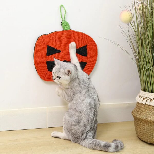 halloween pumpkin cat scratching pad 4