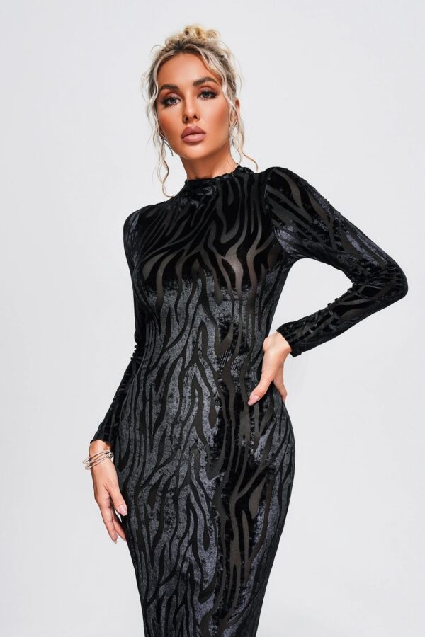 irene zebra midi dress 5