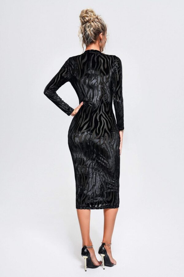 irene zebra midi dress 6