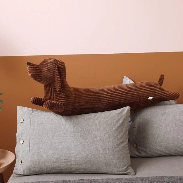 long stuffed dachshund doll plush nap sofa cushion 10