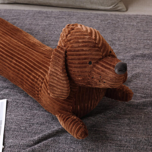 long stuffed dachshund doll plush nap sofa cushion 4