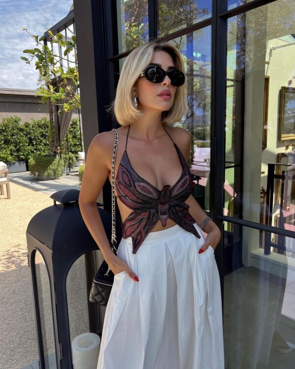 monet rhinestone butterfly top 9