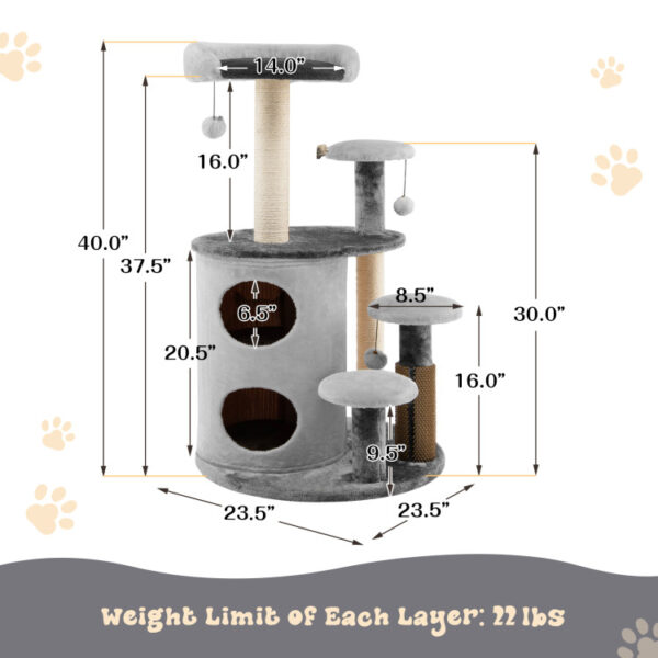 multi level activity cat tree tower 666