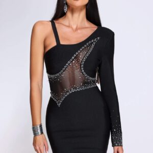 myella one sleeve mini bandage dress 1 myella one sleeve mini bandage dress 1