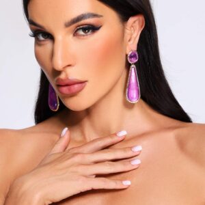 nickisha teardrop shaped earrings 1