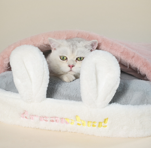 rabbit semi enclosed pet sleepin (4)