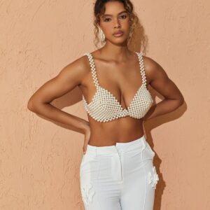 ravenna pearl bustier top in white 1