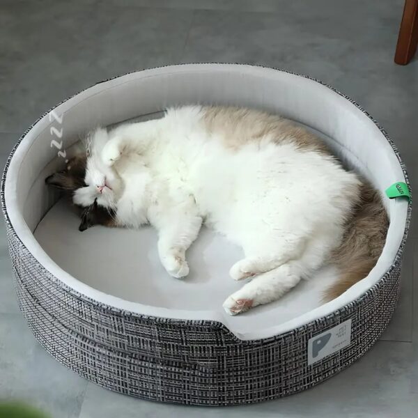 round shape pet bed with detachable cushion 9