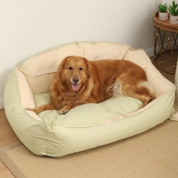 semi enclosed high back large dog bed for all seasons 123