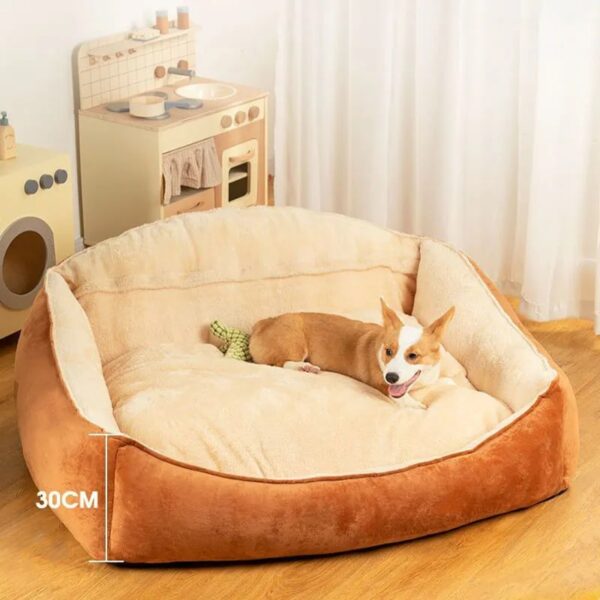 semi enclosed high back large dog bed for all seasons 9