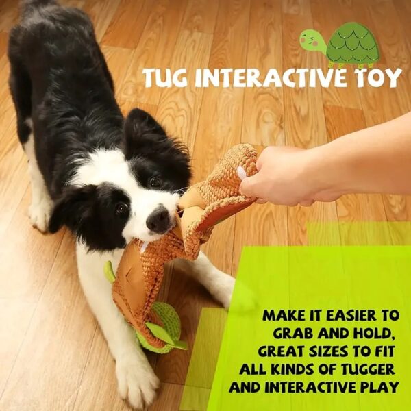 turtle squeaky snuffle dog toy 6