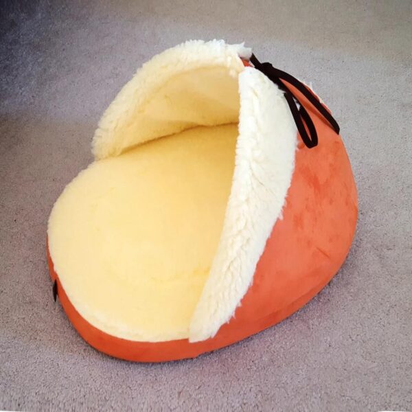 warm slipper shoe cat bed with catnip toy 14