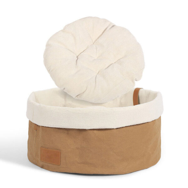 washable kraft paper cat basket bed 10