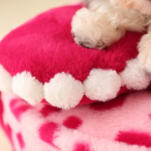barbie pink heart plush dog pillow bed 15