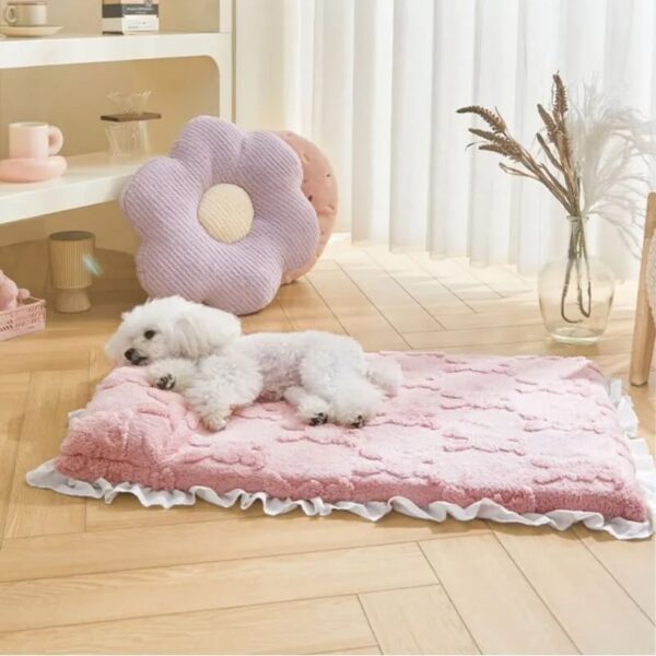 cozy plush calming dog & cat bed 3