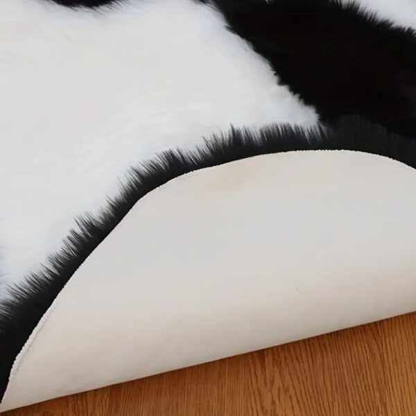 cute fluffy penguin shape pet rug 5