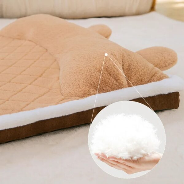 extra large warm plush dog cushion bed 5