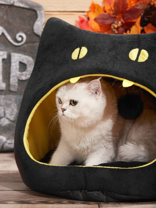 halloween black cat pet house 2