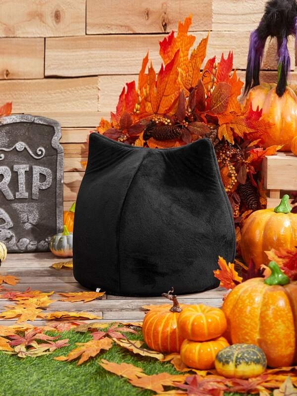 halloween black cat pet house 4
