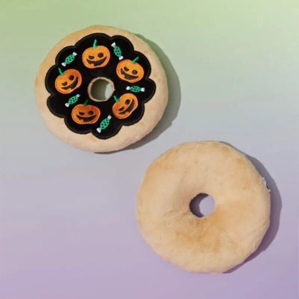 halloween donut plush dog toy 3