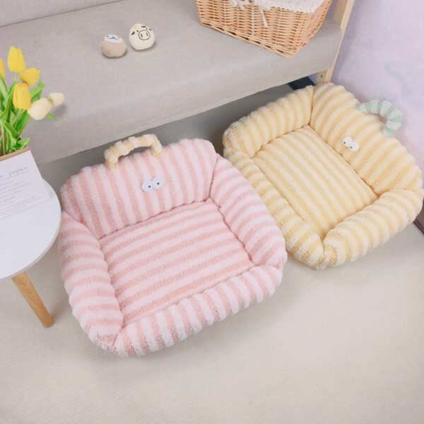 macaron square plush sofa pet bed 333
