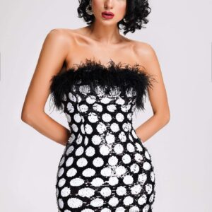 mune sequin feather mini dress 1 mune sequin feather mini dress 1
