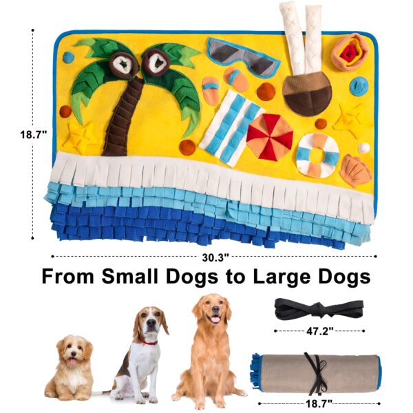 beach theme design dog sniffing mat 5