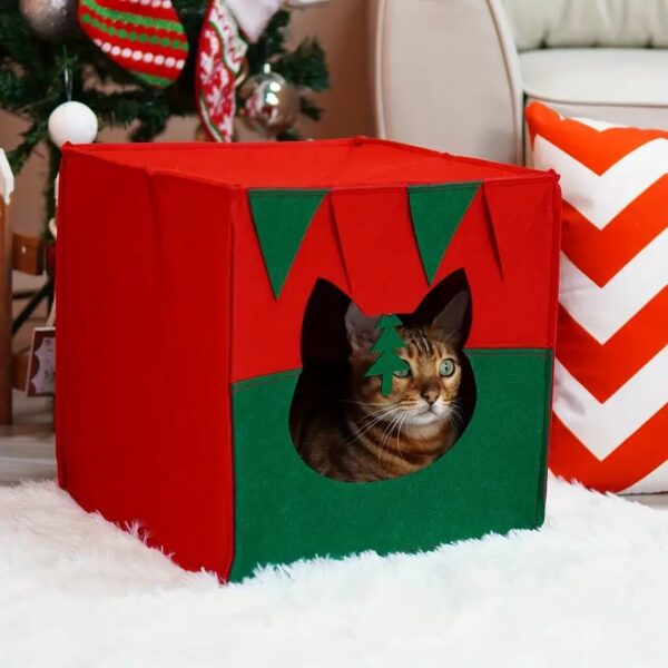 christmas gift box pet house 7