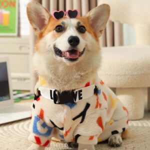 colorful monogrammed anti shedding dog coat 1 colorful monogrammed anti shedding dog coat 1