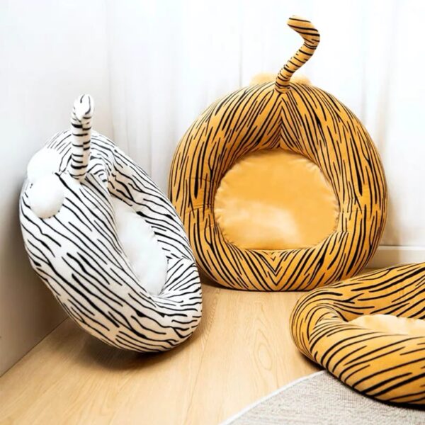 funny tiger butt shape cat bed 15