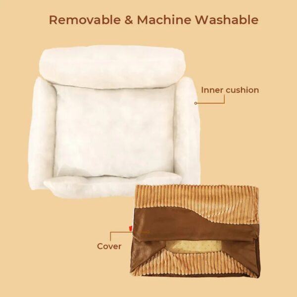 large warm removable dog backrest bed for all seasons 15