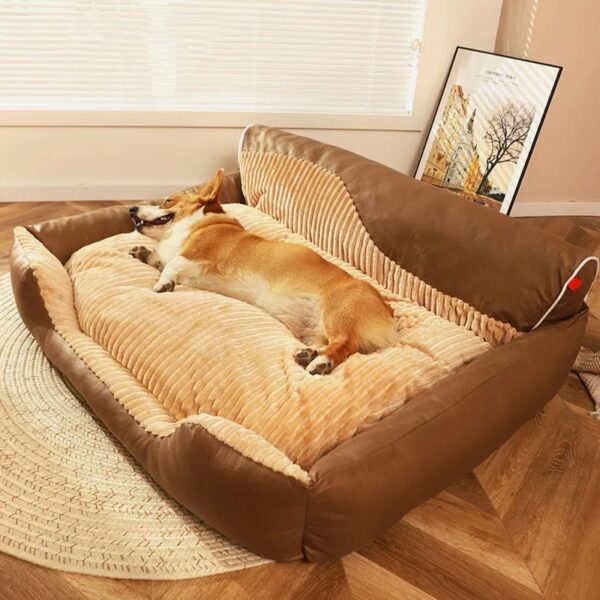 large warm removable dog backrest bed for all seasons 19
